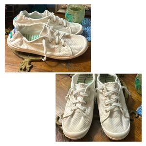 🤍Cute White Cloth Sneakers 7🤍
